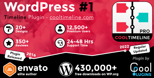 Cool Timeline Pro v4.8.0 Nulled - Плагин временной шкалы WordPress