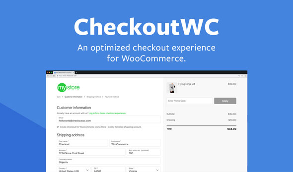 CheckoutWC v9.1.0 Nulled - Оптимизированная страница оформления заказа для WooCommerce