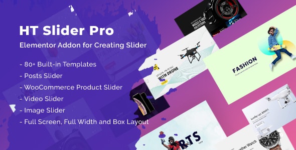 HT Slider Pro For Elementor v1.2.2 Free - 