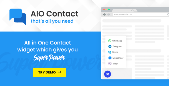 AIO Contact v2.8.0 Nulled - Все в одном виджете контактов