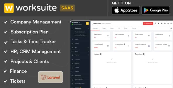 Worksuite Saas v5.3.84 Nulled - Система управления проектами