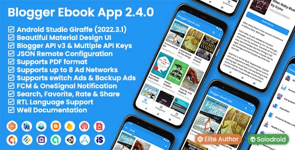 Blogger Ebook App v2.4.0 Nulled - API Blogger v3