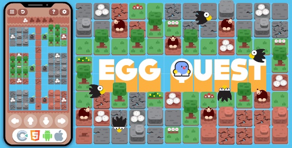 Premium Game Nulled - EggQuest HTML5, Конструкт 3