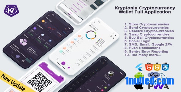 Kryptonia v2.0 Nulled - Приложение для криптовалютного кошелька