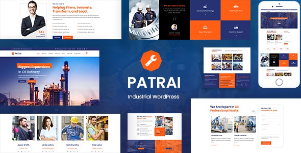 Patrai Industry v2.4 Nulled - Промышленный WordPress