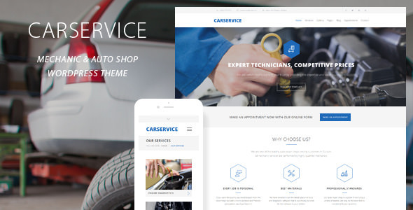 Car Service v7.4 Nulled - Тема WordPress для автомагазина «Механик»