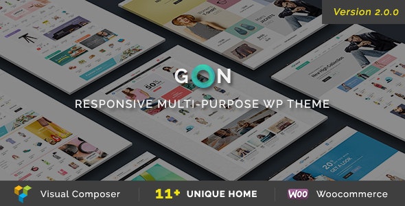 Gon v2.3.4 Nulled - Адаптивная многоцелевая тема