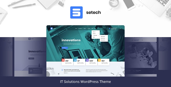 Setech v1.0.7 Nulled - Тема WordPress для ИТ-услуг и решений