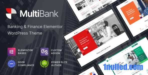 Multibank v1.1.1 Nulled - Тема WordPress для бизнеса и финансов