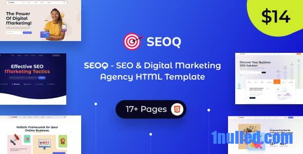 SEOQ Nulled - HTML-шаблон SEO для агентства цифрового маркетинга