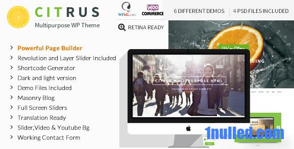 Citrus v3.5 Nulled - Одностраничный WordPress