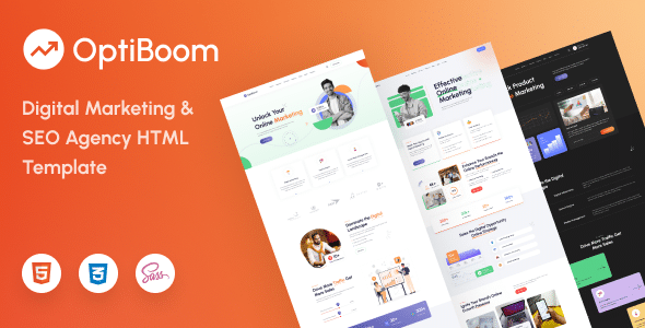 OptiBoom Nulled - Шаблон HTML5 для агентства цифрового маркетинга SEO