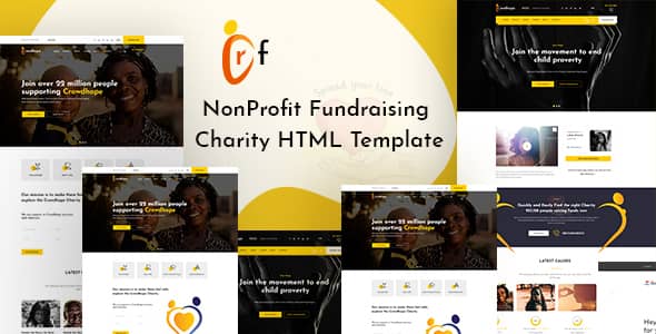 Crf Nulled - HTML-шаблон для краудфандинговой благотворительной организации