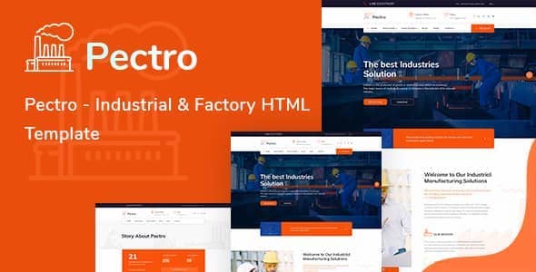 Pectro Nulled - HTML-шаблон промышленного завода