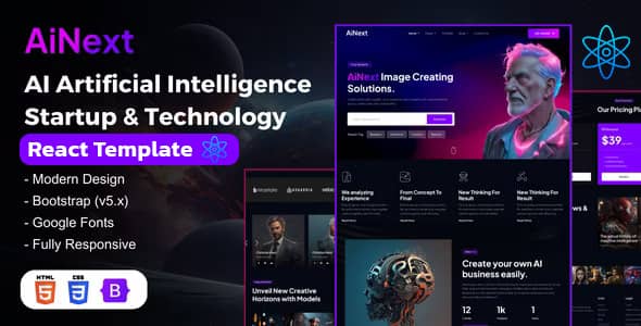 AiNext v1.2 Nulled - Тема WordPress для стартапа AI-агентства
