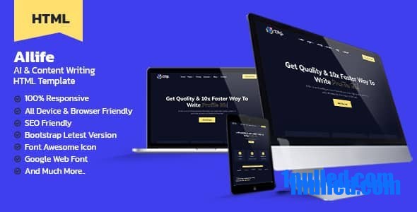 AIlife Nulled - Генератор контента AI. Написание HTML-шаблона