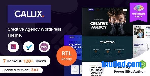 Callix v2.4 Nulled - Тема WordPress для креативного агентства + RTL