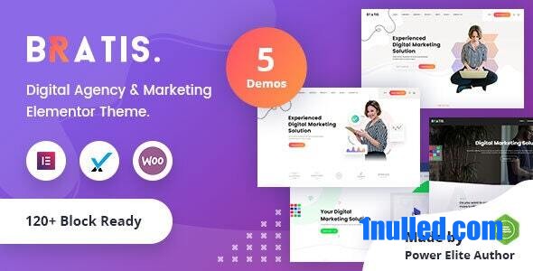 Bratis v3.0.1 Nulled - Тема WordPress для цифрового маркетинга + RTL