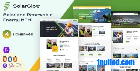 Solarglow Nulled - HTML-шаблон солнечной возобновляемой энергии